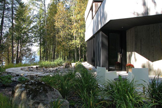 Paysagiste aménagement Sherbrooke Les pas perdus pas de silice maison architecte 2