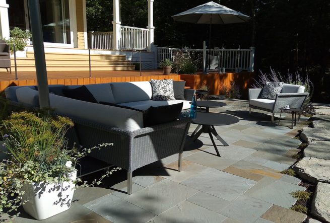 patio pierre détente soleil