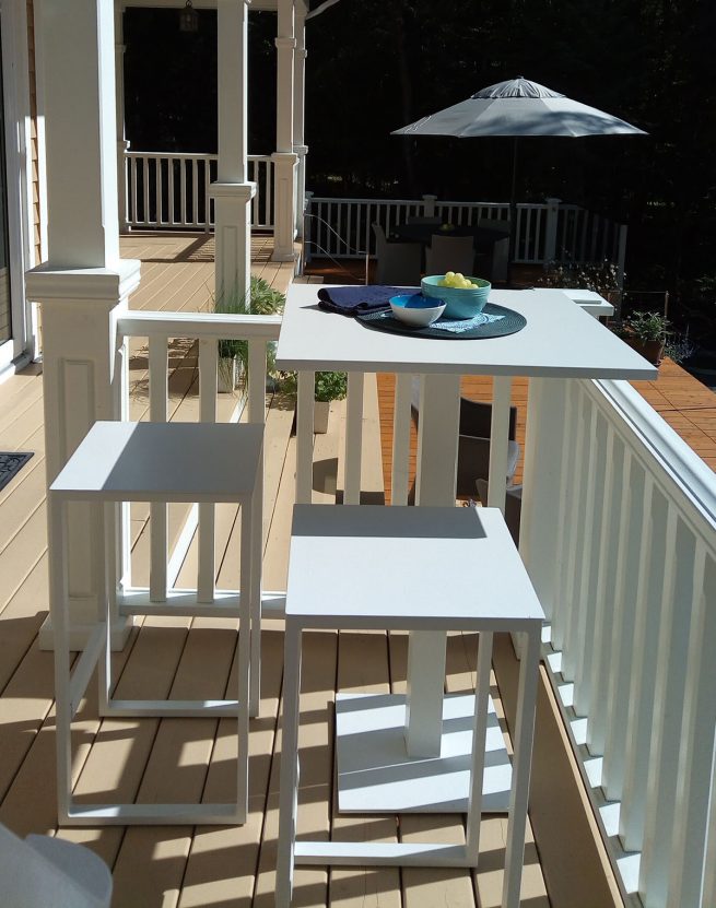 coin déjeuner extérieur