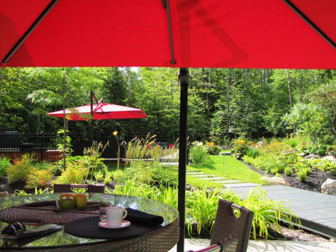 coin repas et parasol