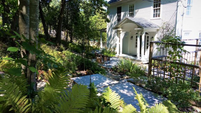 Potager en façade entrée invitante